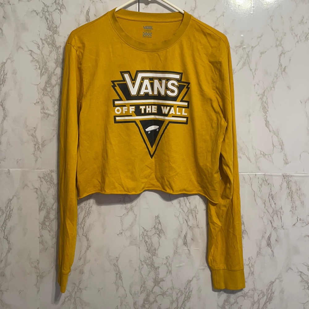 Vans long sleeve crop top